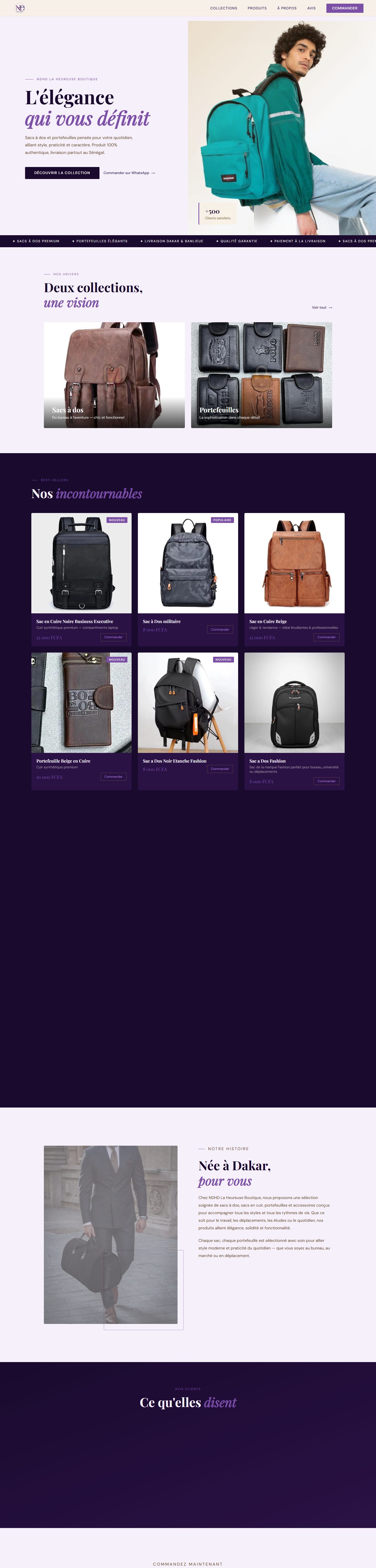 Aperçu du site NdBusinessWoman