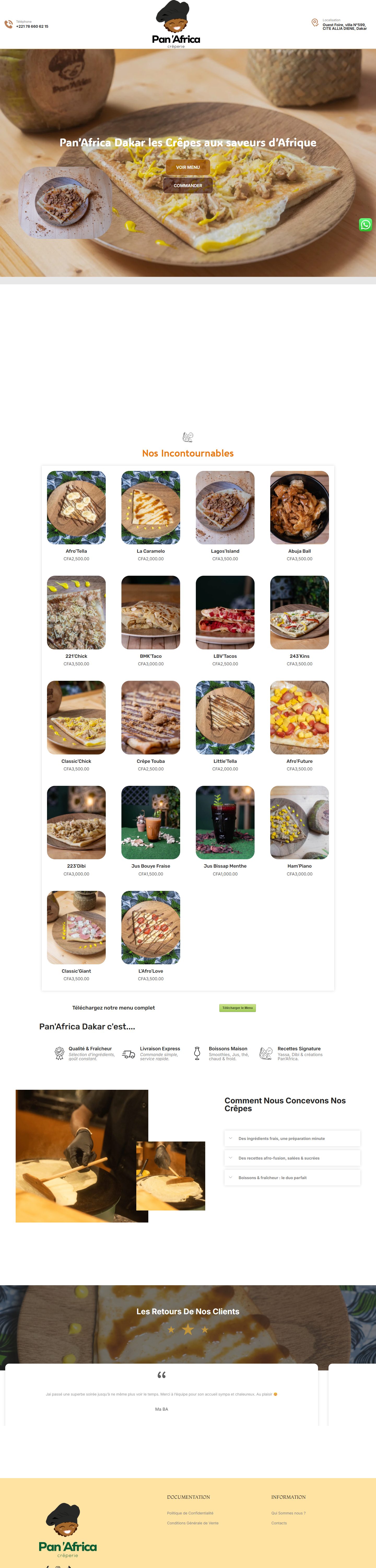 Aperçu du site Panafricacreperie